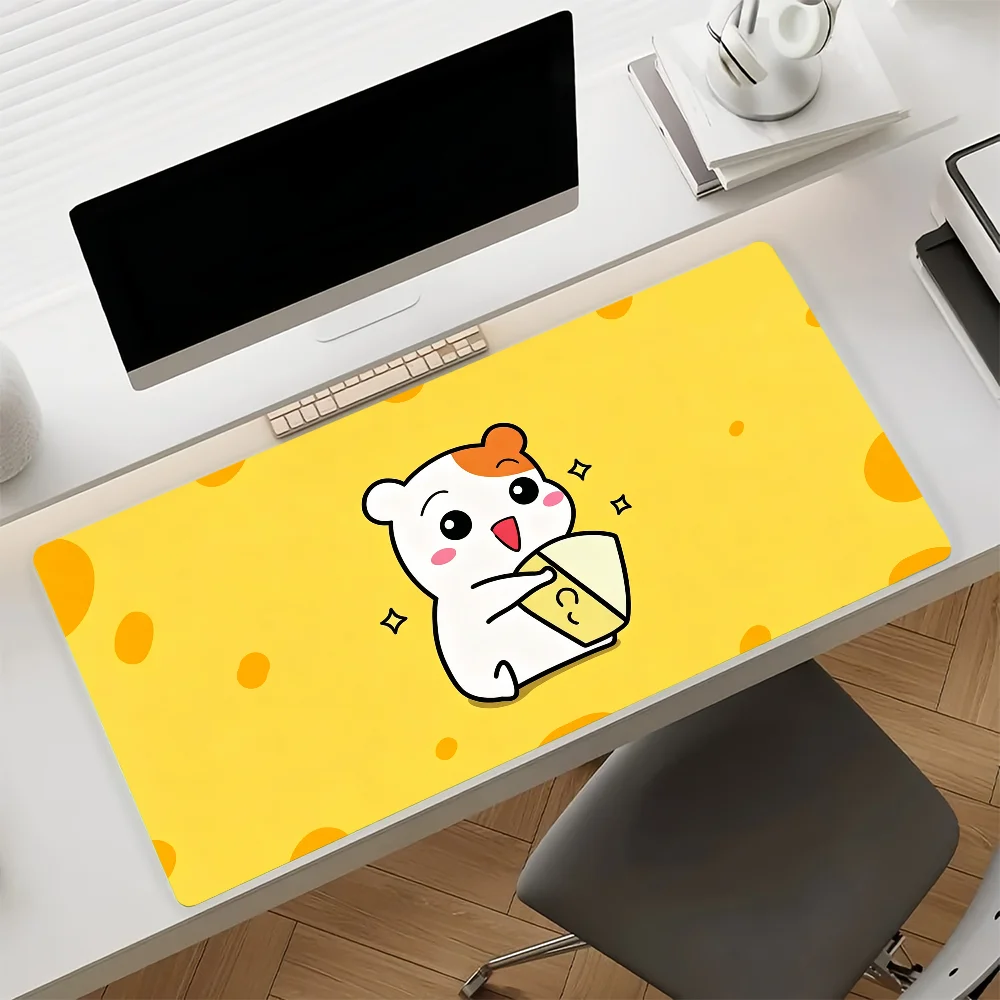 Cartoon Cute O-Oruchuban E-Ebichu Mouse Pad Large Non-Slip Waterproof Mat Stitched Edge Keyboard Pad for Gaming Daily Office