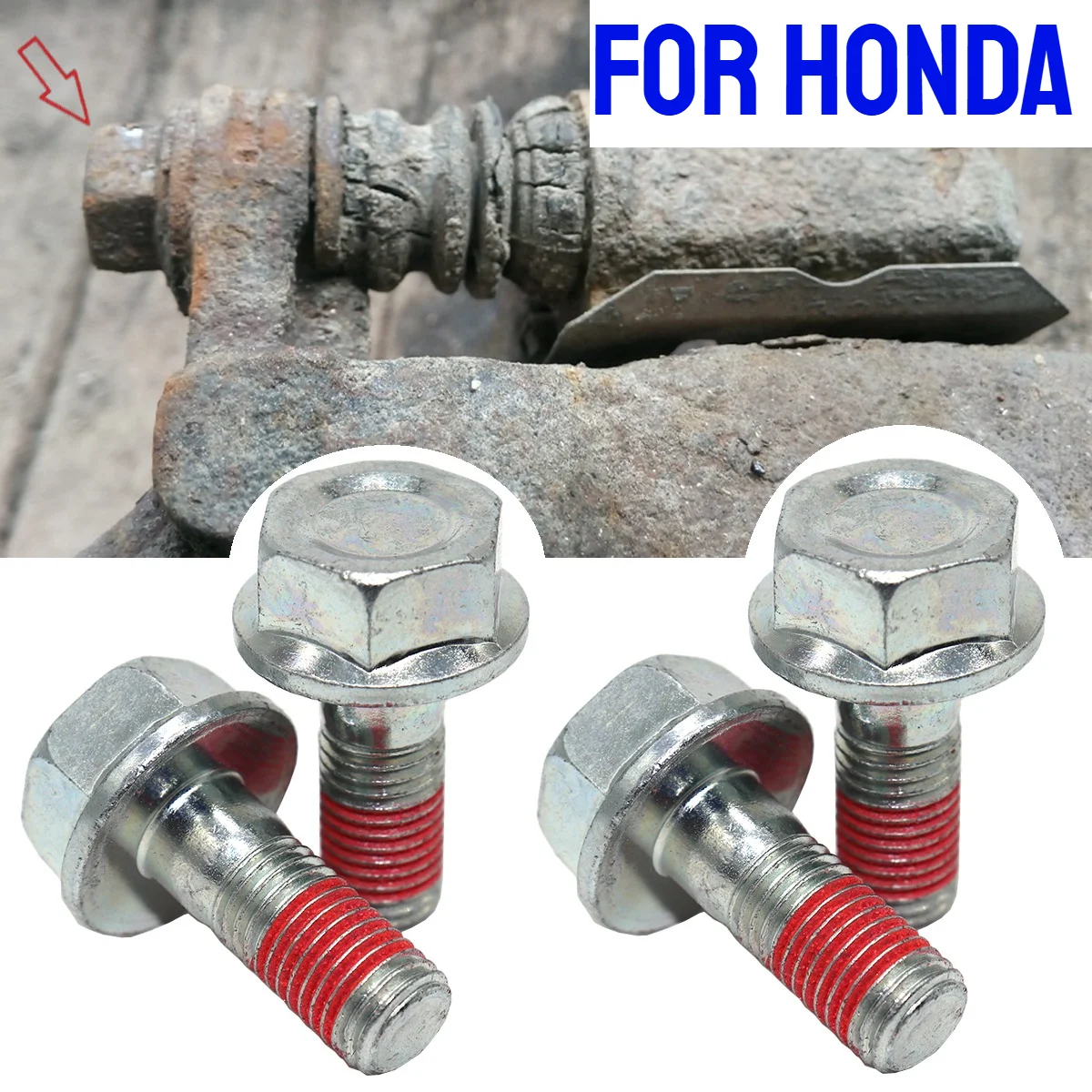 4pcs Front Left Right Car Brake Caliper Guide Pin Fix Securing Bracket Disc Bolts Replacement Repair Kit For Honda CRV MK3 S2000