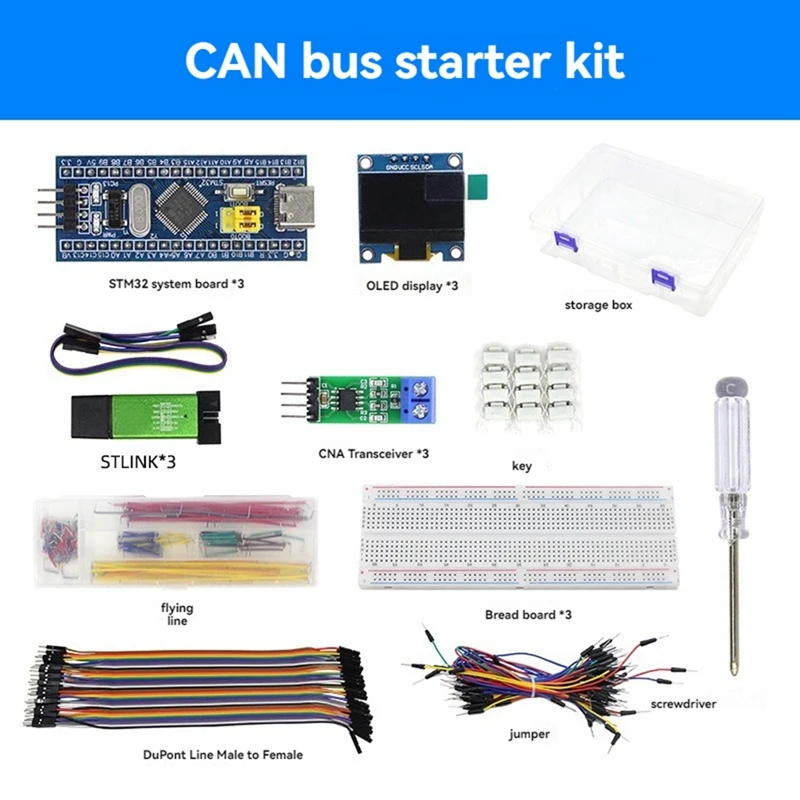 Scheda di sviluppo STM32 Kit avviamento CAN Bus Kit scheda di apprendimento MCU STM32F103C8T6