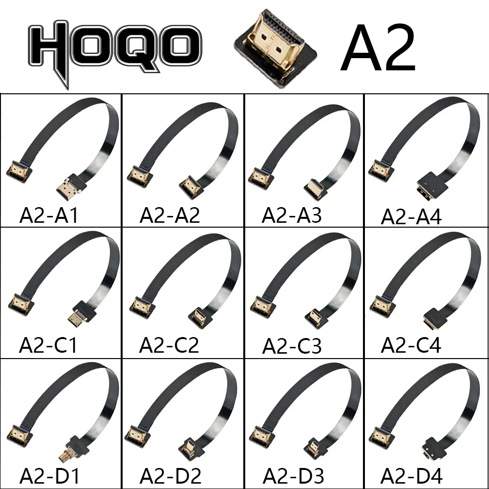 HD A2 series Ultra-thin flexible cable,flat FFC cabel,HD Aerial Photography Cable flexible hd mi to mini/micro HDTV ribbon wire