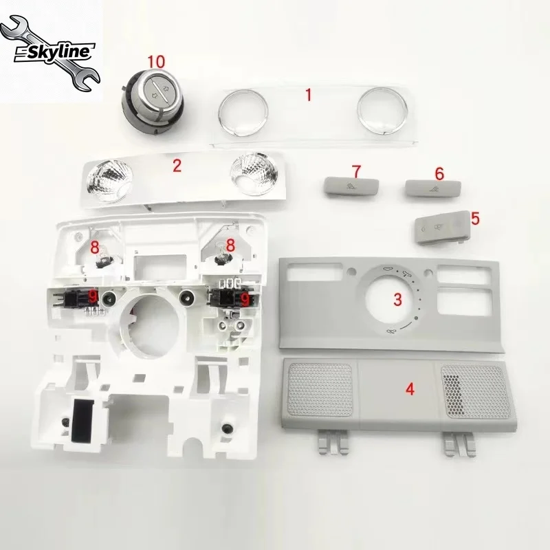 dome、front dome、reading light golf interior dome light cover switch button