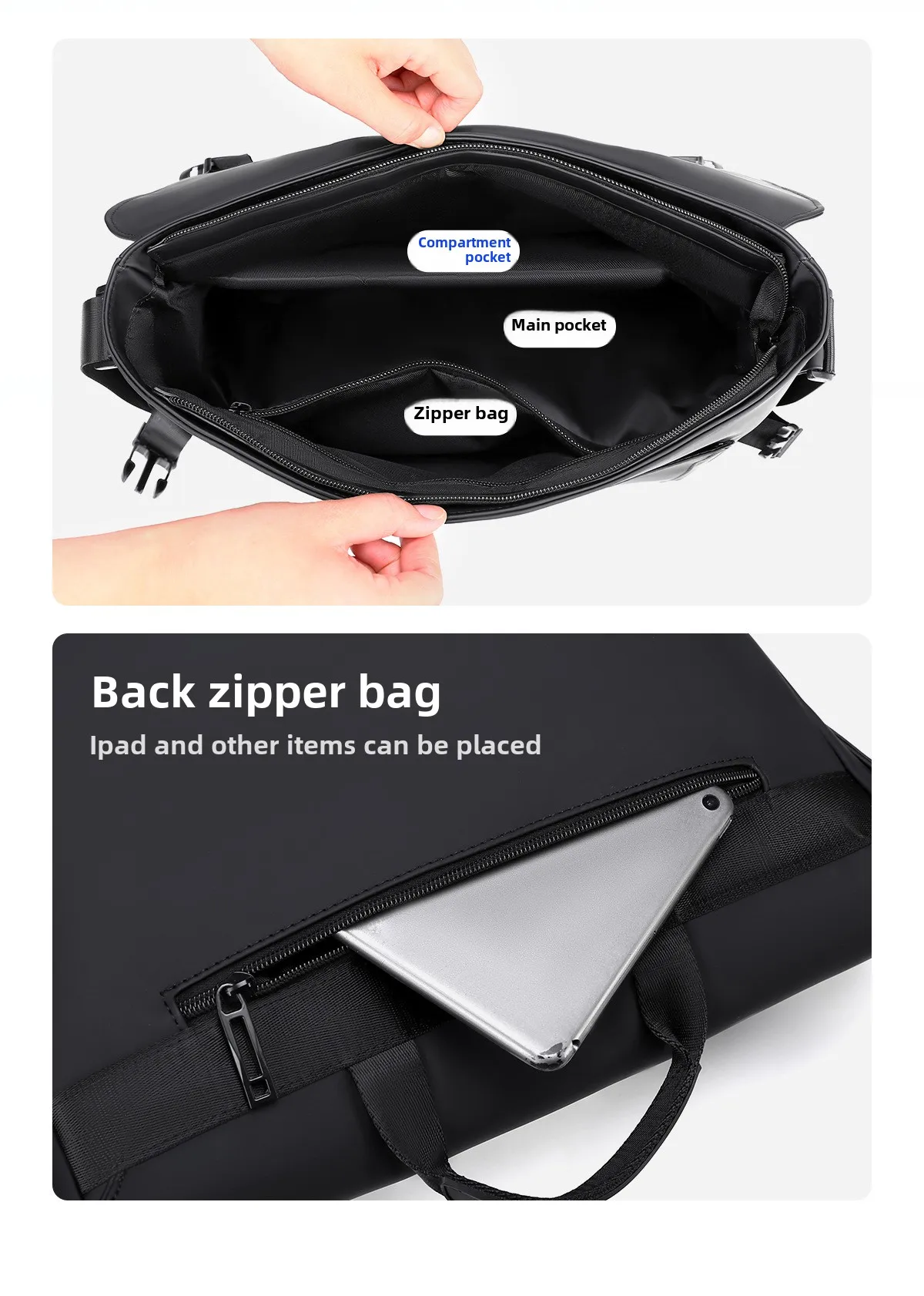 Business Crossbody Bag, Men's New High-end Commuting Backpack, Large Capacity, Fashionable, Splash Proof Sailor Bag Man Bag