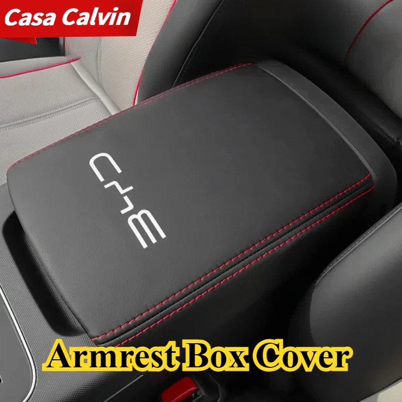 For BYD KING DMI BYD Chazor Qin Plus Dmi Armrest Box Cover Car Interior Decoration Car Supplies Qin Plus Leather Case