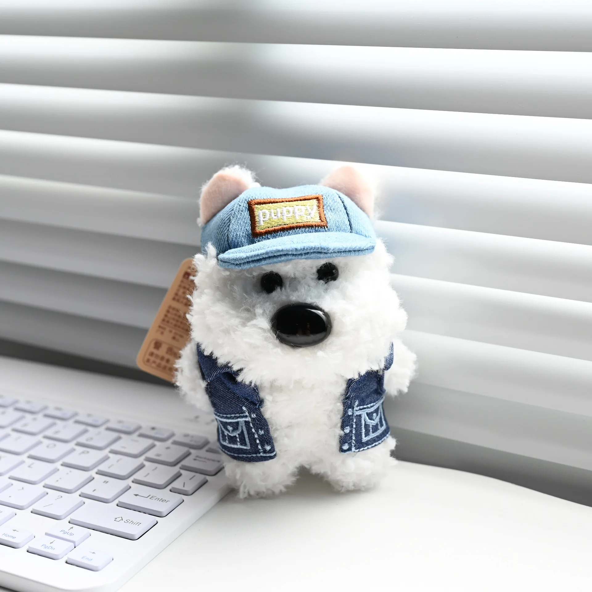 West Highland Little Dog Cooler Hund Plüsch Anhänger Tasche Puppe Anhänger Schlüsselanhänger Puppe