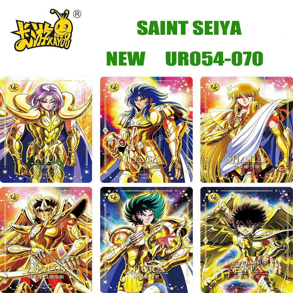 Tarjeta Original Kayou Saint Seiya Wave3 UTR-MR-UR-SSR-SR-R, conjunto completo, tarjeta de colección de Anime rara, juguete decorativo para niños, regalo de Navidad