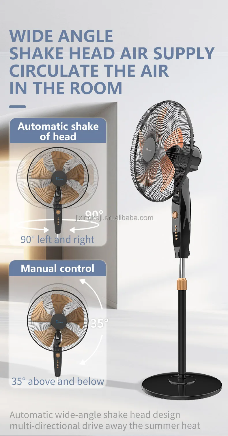 Wholesale Electric Stand Fan Latest Model 110v Standing Fancapacitor  with Remote16 Inch Best Stand Fan
