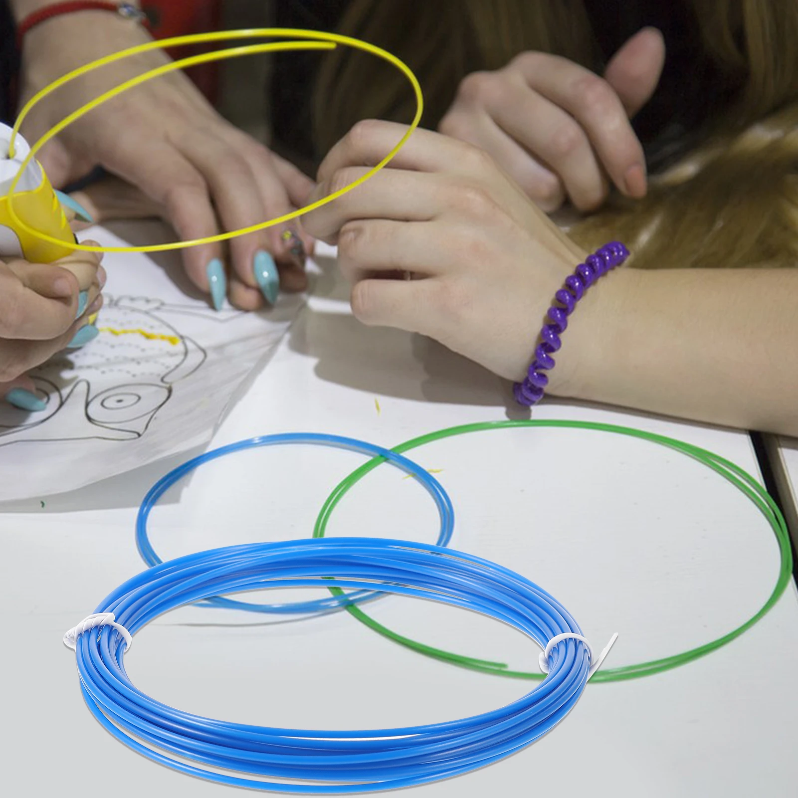 

3d Printer ABS 5 Meters Random Colors for 3D Printing Pen Compatible Materials Low Shrinkage Rate 190 230℃