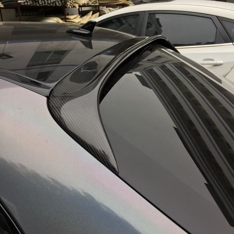 

C Class Carbon Fiber Rear Roof spoiler Window wing For Mercedes Benz W205 Sedan 4 Door Only 15-17 C63 C200 C250 C180