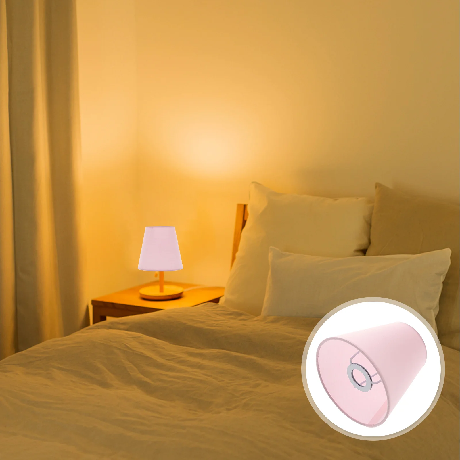 Black Table Lamp Pendant Shade Light Fixture Accessory Small Lampshade Cover