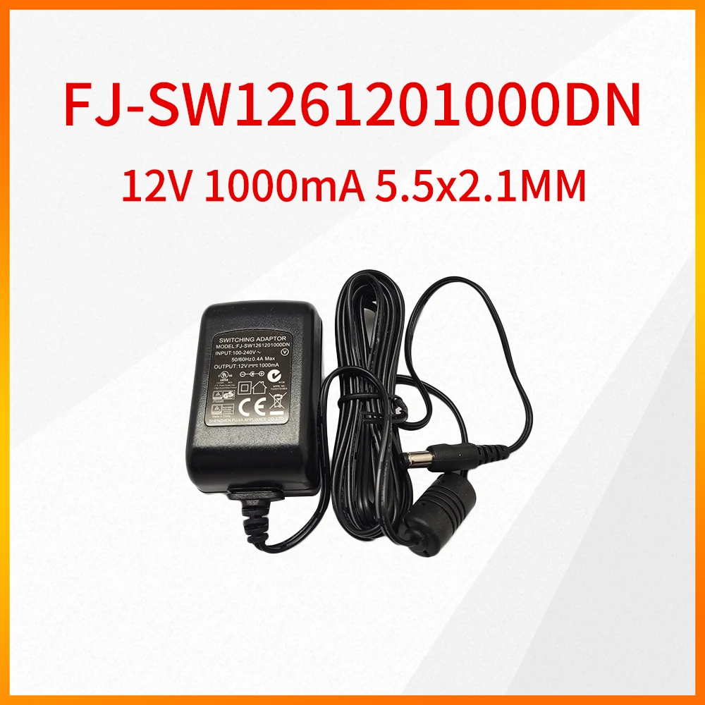 Original FJ-SW1261201000DN 12V1000mA 5.5x2.1MM Power Adapter For Fujia 12V1A Charger FJ SW1261201000DN