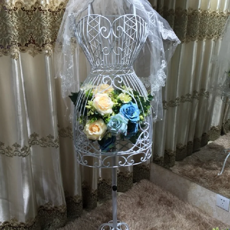 2023 Newest Metal Female Full-body Cloth Mannequin For Wedding dress Clothes Iron Model Aircraft Female Display Rack