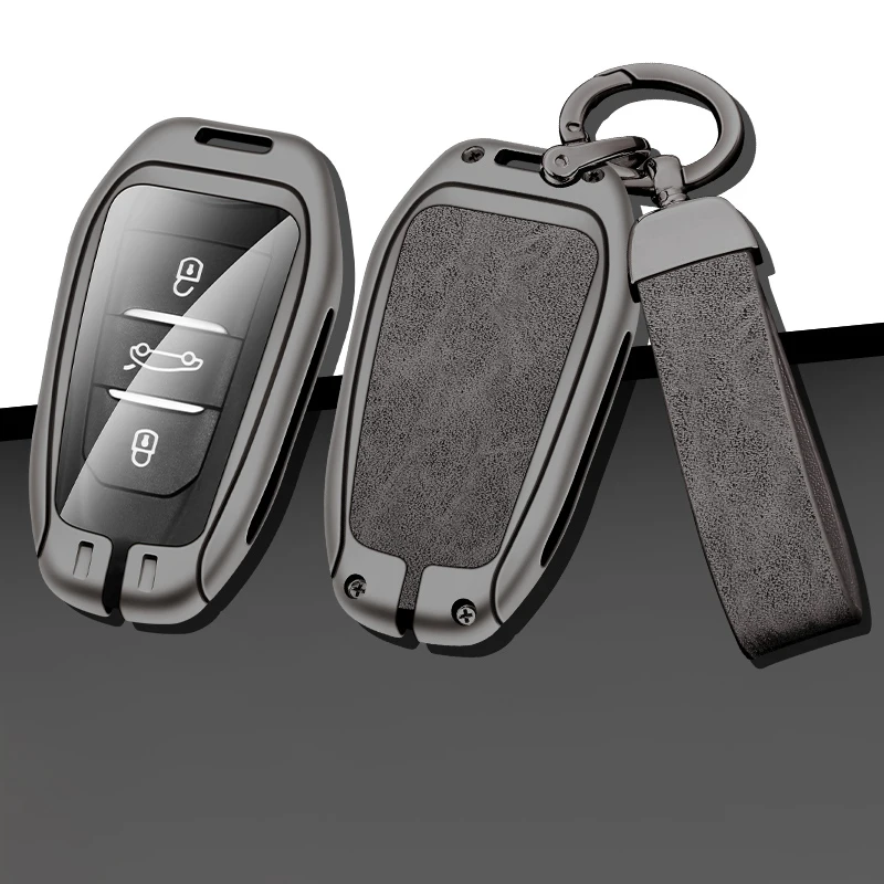 

Zinc Alloy Car Key Case Cover Shell Fob For Peugeot 308 408 508 2008 3008 4008 5008 For Citroen C4 C6 C3-XR Car Accessories