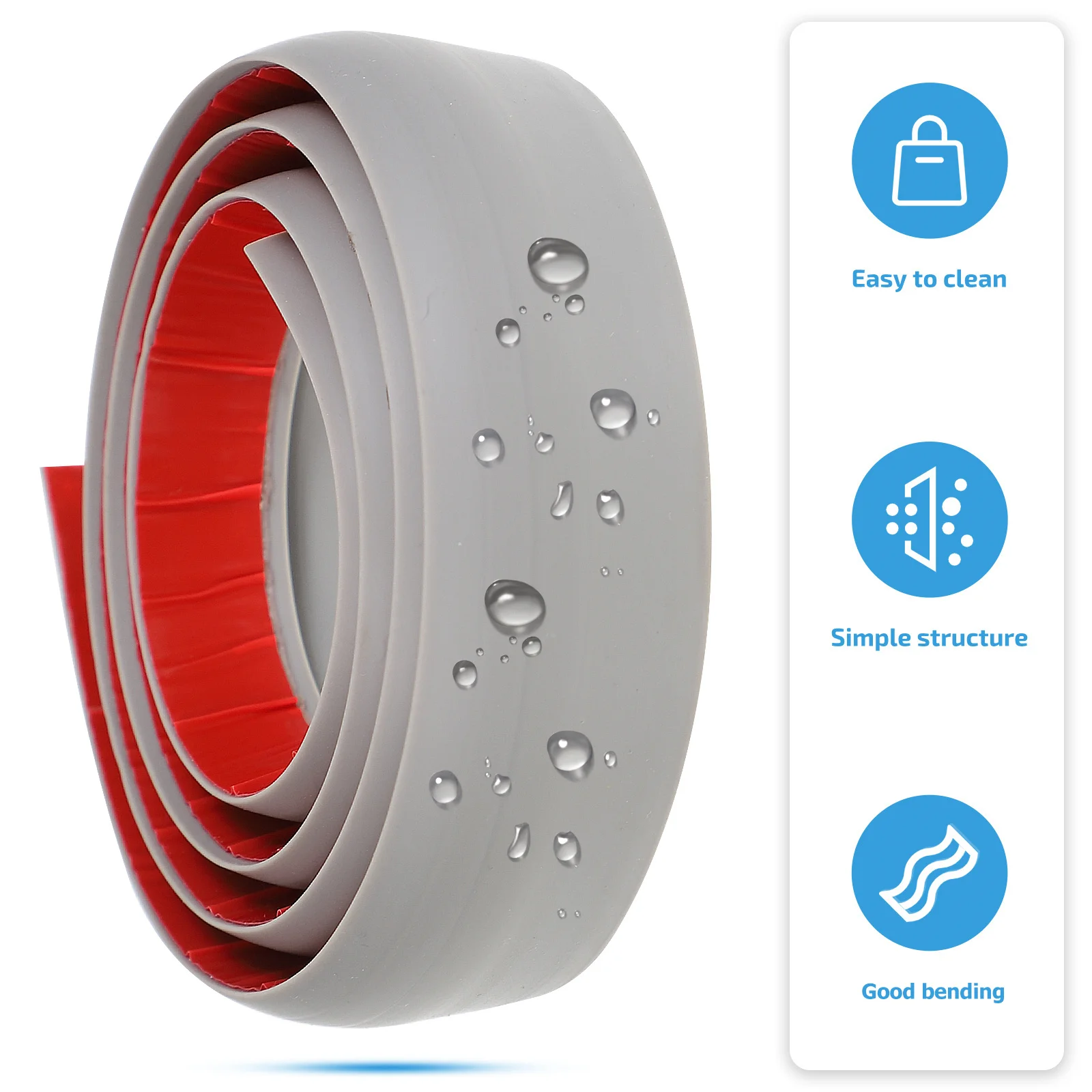 شريط انتقال الأرضية PVC ذاتي اللصق بدون رائحة، سهل الاستخدام لحواف السجاد، شريط انتقال عتبة الأرضيات #6