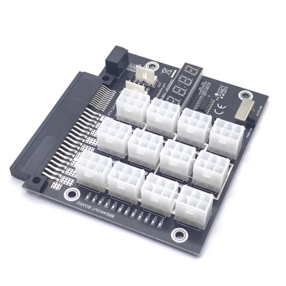 Voor Bitcoin Miner Mijnbouw GPU Server Voeding Board voor Dell PSU Server 750W 1100W 2000W Power converter Board Breakout Board