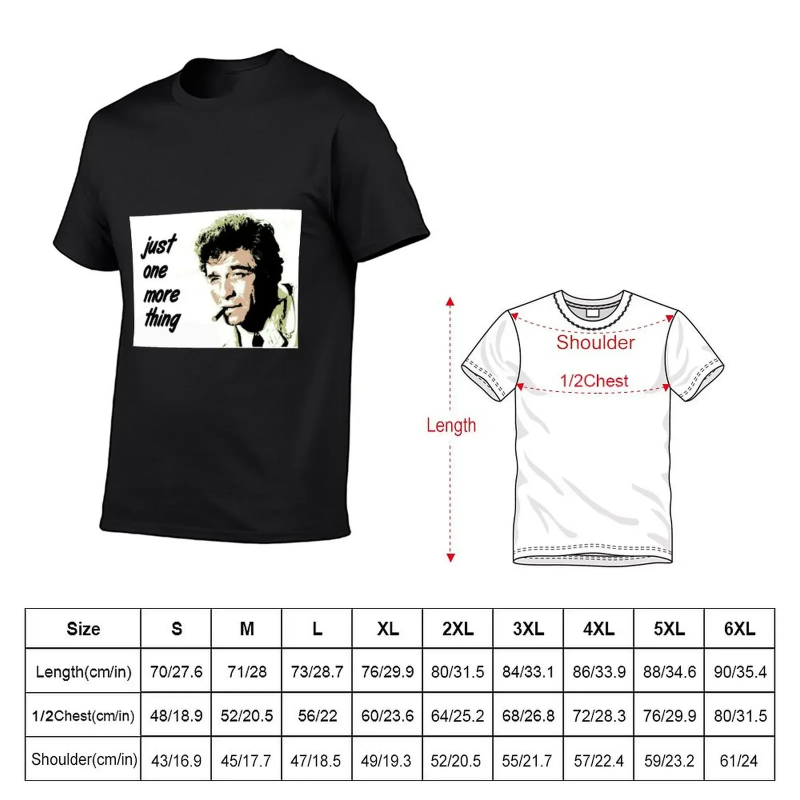 Columbo T-Shirt street wear vintage anime shirt men graphic t shirts