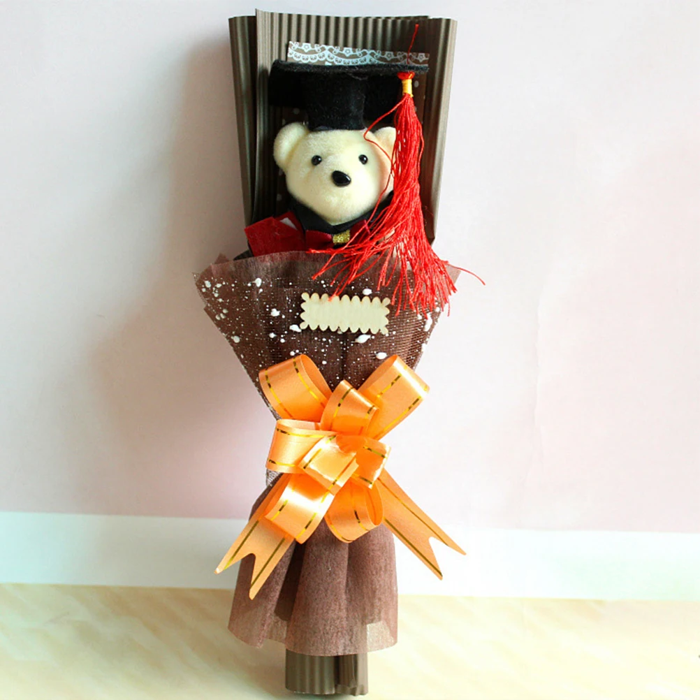 

12 шт., букет медведя доктора, материалы из пенопласта, выпускные мини-игрушки с животными