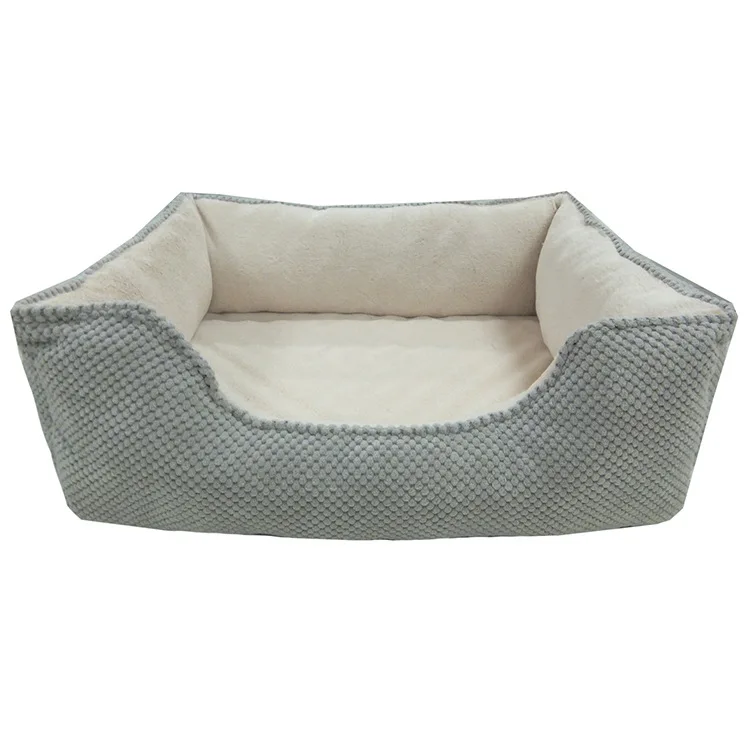 

Pet dog and cat kennel winter four seasons universal wave sponge square kennel soft fabric pet kennel