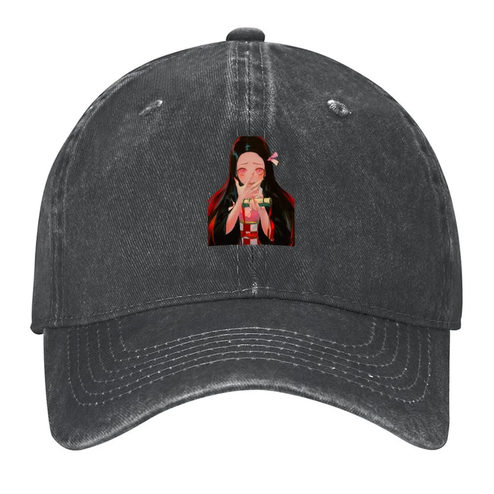 

Nezuko Cute Baseball Cap fishing hat Big Size Hat Snapback Cap Kids Hat Trucker Hats For Men Women's