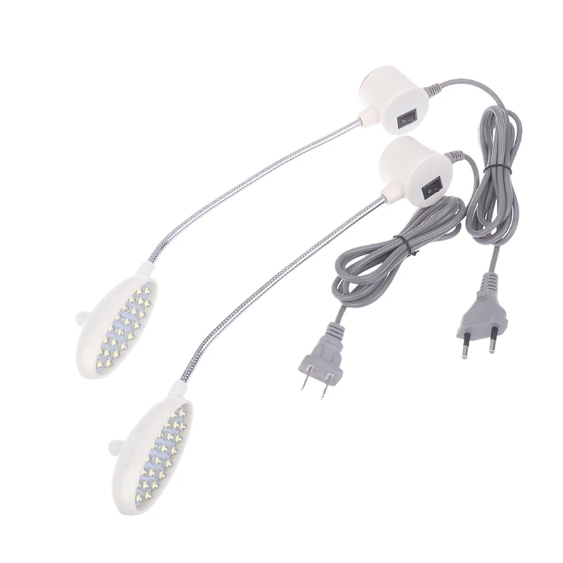 Imagem -04 - Dimmable Lâmpada Led para Máquina de Costura Lâmpada Gooseneck com Montagem Ímã Iluminação da Máquina de Costura Luzes de Trabalho 21led ue e Eua