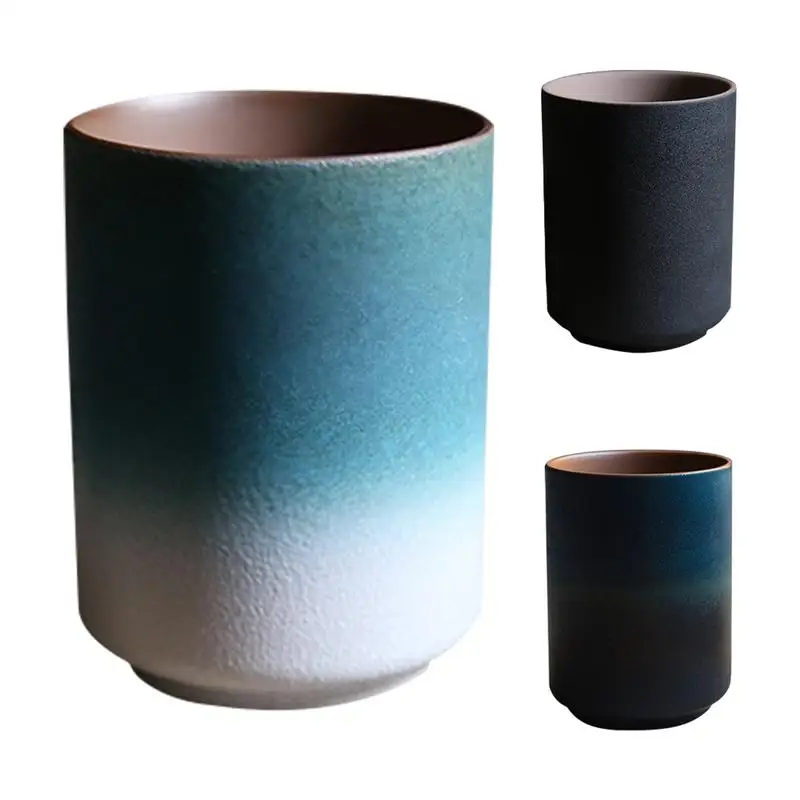 Pottery Tea Mug 220ml Gradient Juice Cup Drinking Cup Beverage Mug For Juice Cocktail Home Kitchen Dining Table