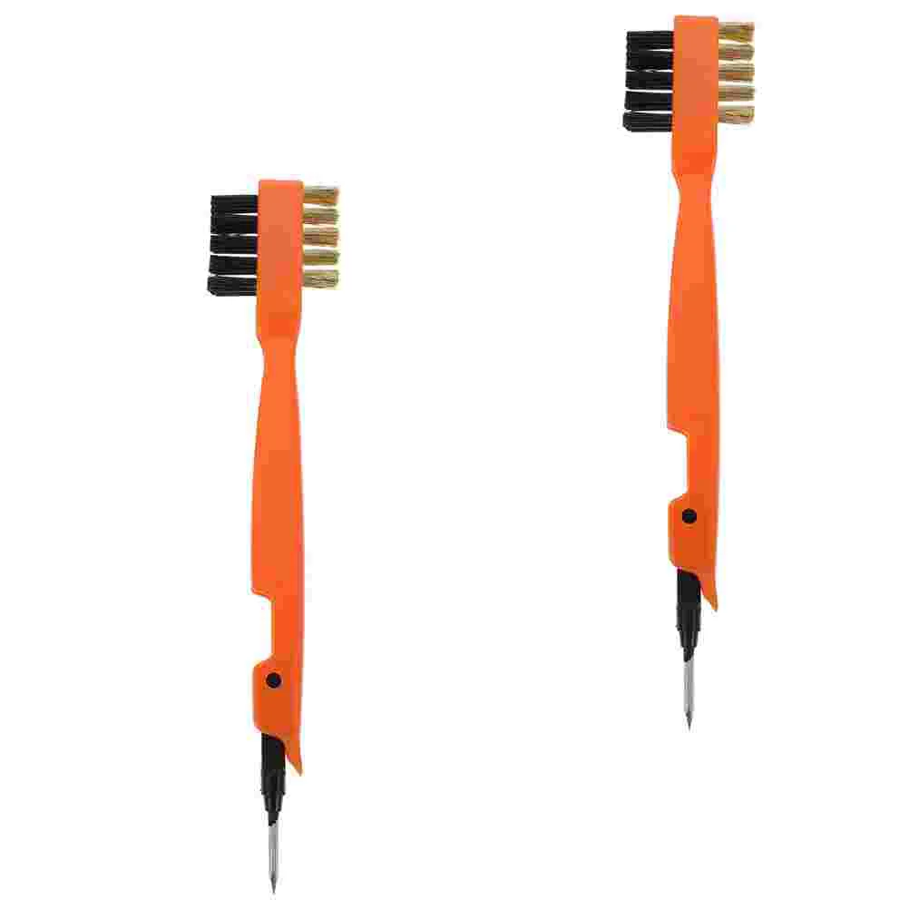 2 Pcs Copper Wire Brush for Cooktop Cleaning Supply Kitchenware Multipurpose Household