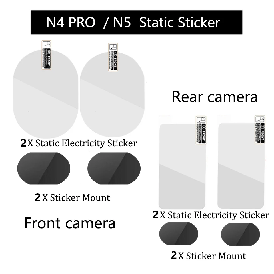 for Vantrue Dash Cam N4 PRO / N5 Dash Cam Static Sticker VHB Sticker Static Stickers