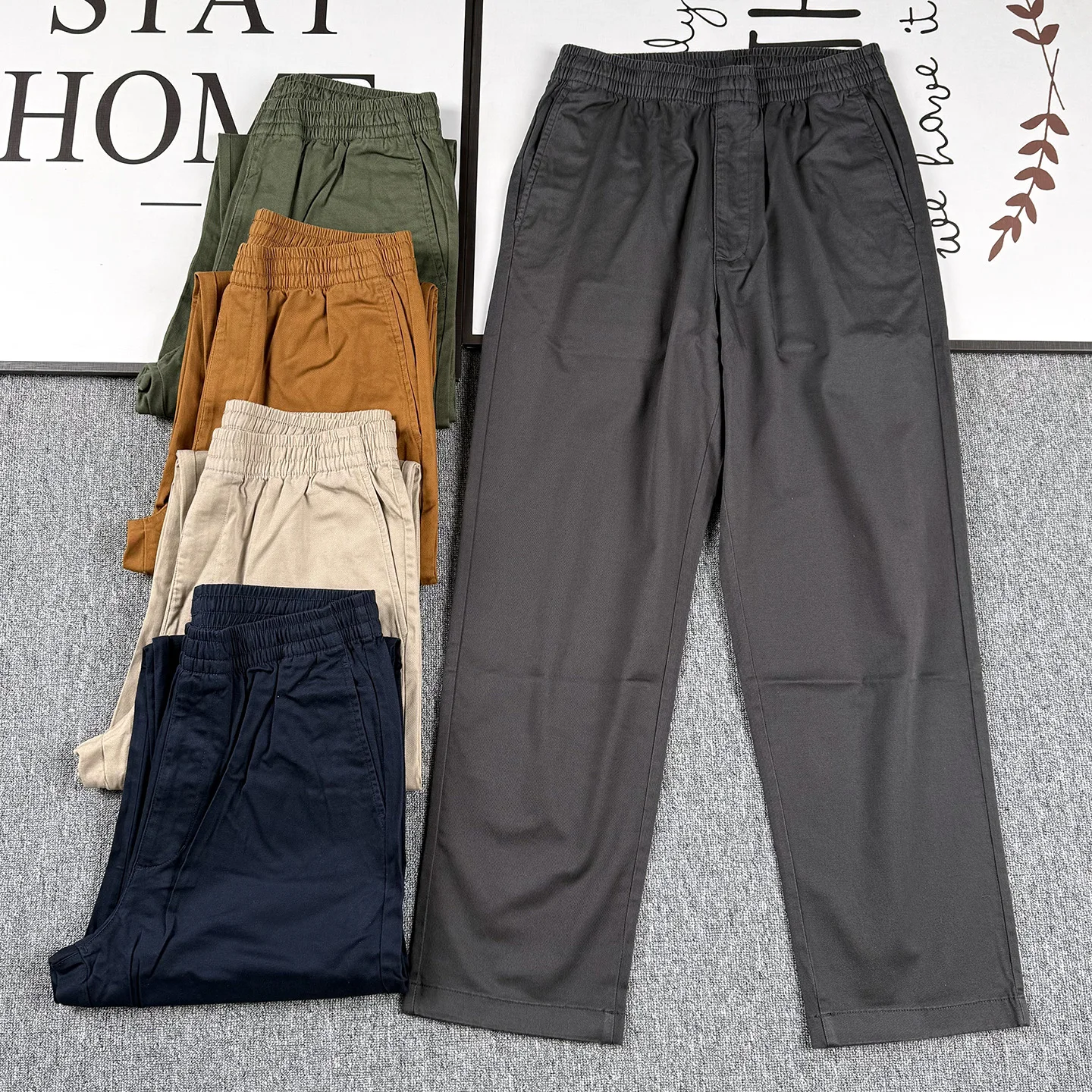 

Эластичные хлопковые повседневные брюки свободного кроя длиной 9/10, базовые однотонные, мужские и женские, весенне-осенние, эластичные, удобные