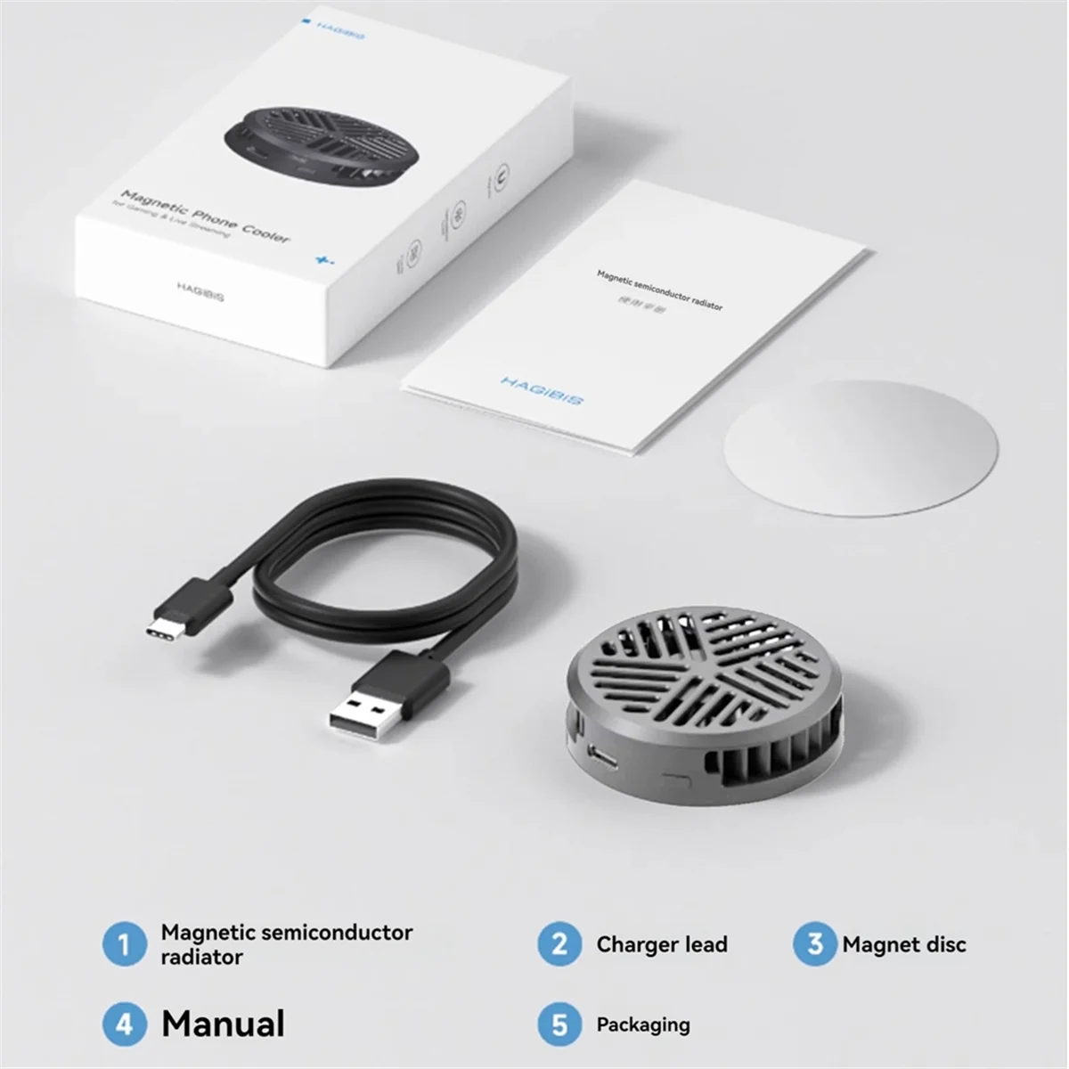 A27U refroidisseur de téléphone portable magnétique chaud ventilateur de refroidissement radiateur de téléphone portable pour 15 Pro Gaming Live Stream A