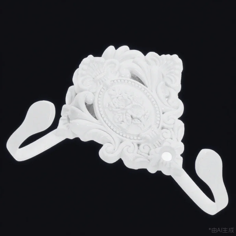 

2Pcs Zinc Alloy Curtain Holdbacks Rose Flower Pattern Tieback Hooks for Walls Vintage Curtain Holdbacks Indoor Outdoor Use