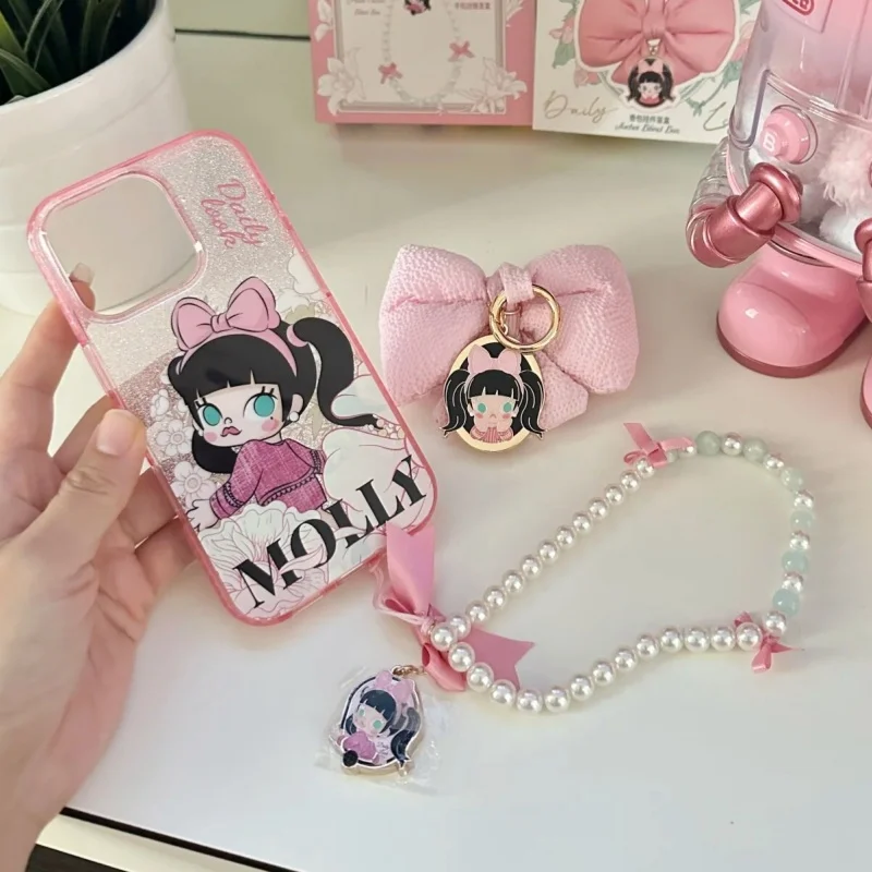 

2025 New Molly Daily Look Series Peripheral Mobile Phone Shell Earphone Case Shoulder Bag Ceramic Cups Girl Birthday Gift Decora