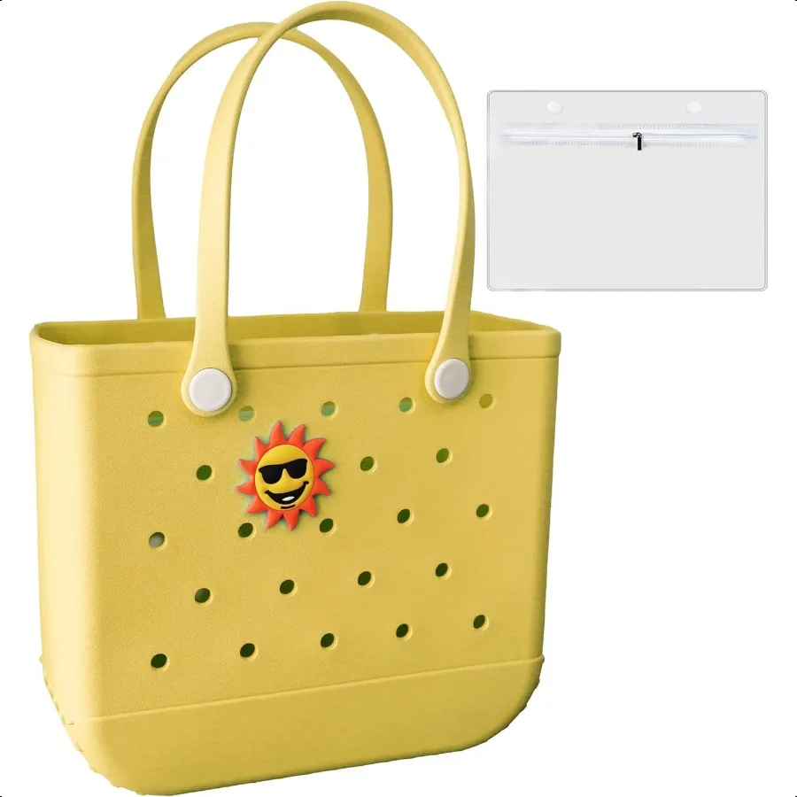 

Tote Bag Rubber Beach Bag Travel Tote Bag waterproof sandproof Waterproof Zipper Inner Bag Travel Bags