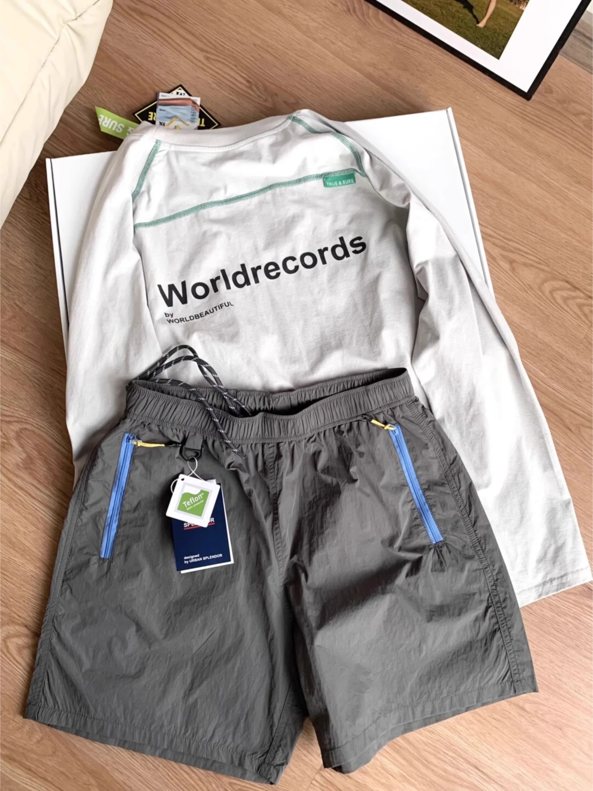 

ey Ice Silk Qui Dry orts Men's Summer Thin Outdoor Fitn Sports Loose Casual Five-Quarter Length Straight Leg Pants