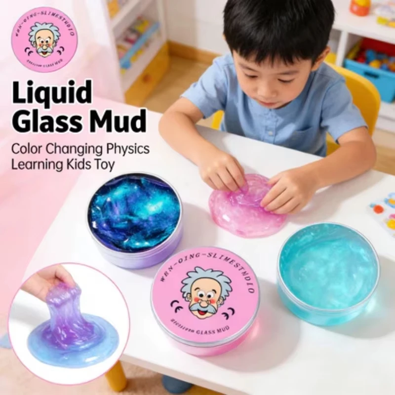 Colorful Non-Newtonian liquid decompression toys for Children Transparent Elastic Modeling Compound Non Toxic Creative Crafts