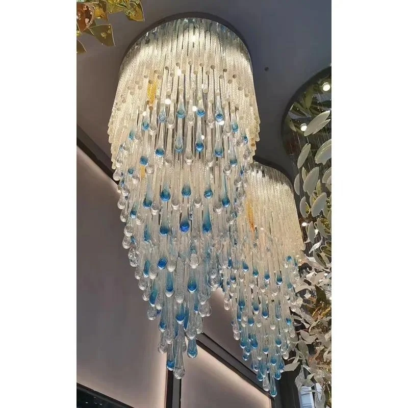 Modern crystal chandelier LED chandelier, stainless steel base, elegant lamps