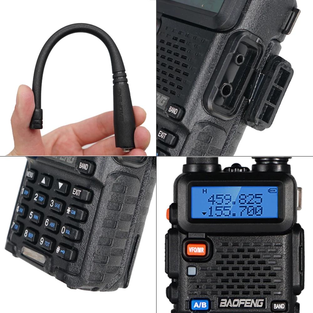 Baofeng Walperforated Talkie Uv-5r Radio bidirectionnelle double bande VHF/UHF 136-174MHz 400-520MHz FM Transcsec portable avec écouteur