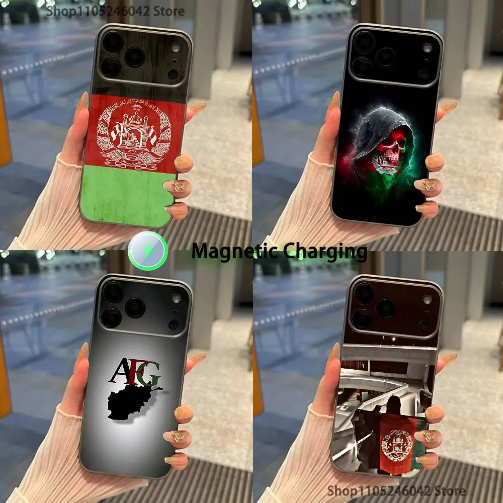 

Afghan Afghanistan Flag Transparent gray Phone Case For iPhone 17,16,15,14,13,12,11,Pro,Max,Plus Magnetic Wireless Charging