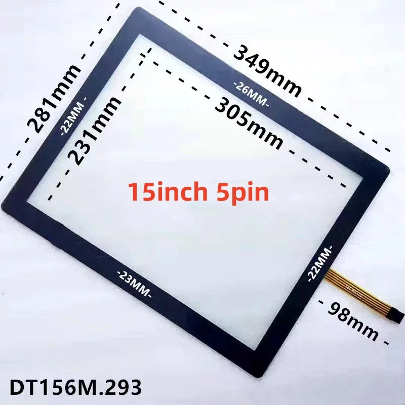 15 Zoll 5-poliger schwarzer Glasrahmen-Touch-Amt Fujifilm HIGGSTEC AD METRO @-Touch VICPAS Green Gtouch ELO 3 m Microtouch-Touchscreen