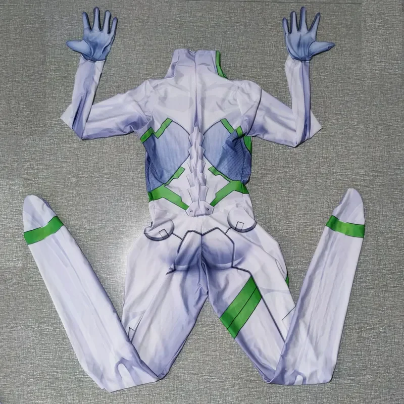 Halloween Adulti/Bambini Bianco Zero Two 02 Vestito DARLING in the FRANXX Costume Cosplay Zentai Tuta Donna Tuta