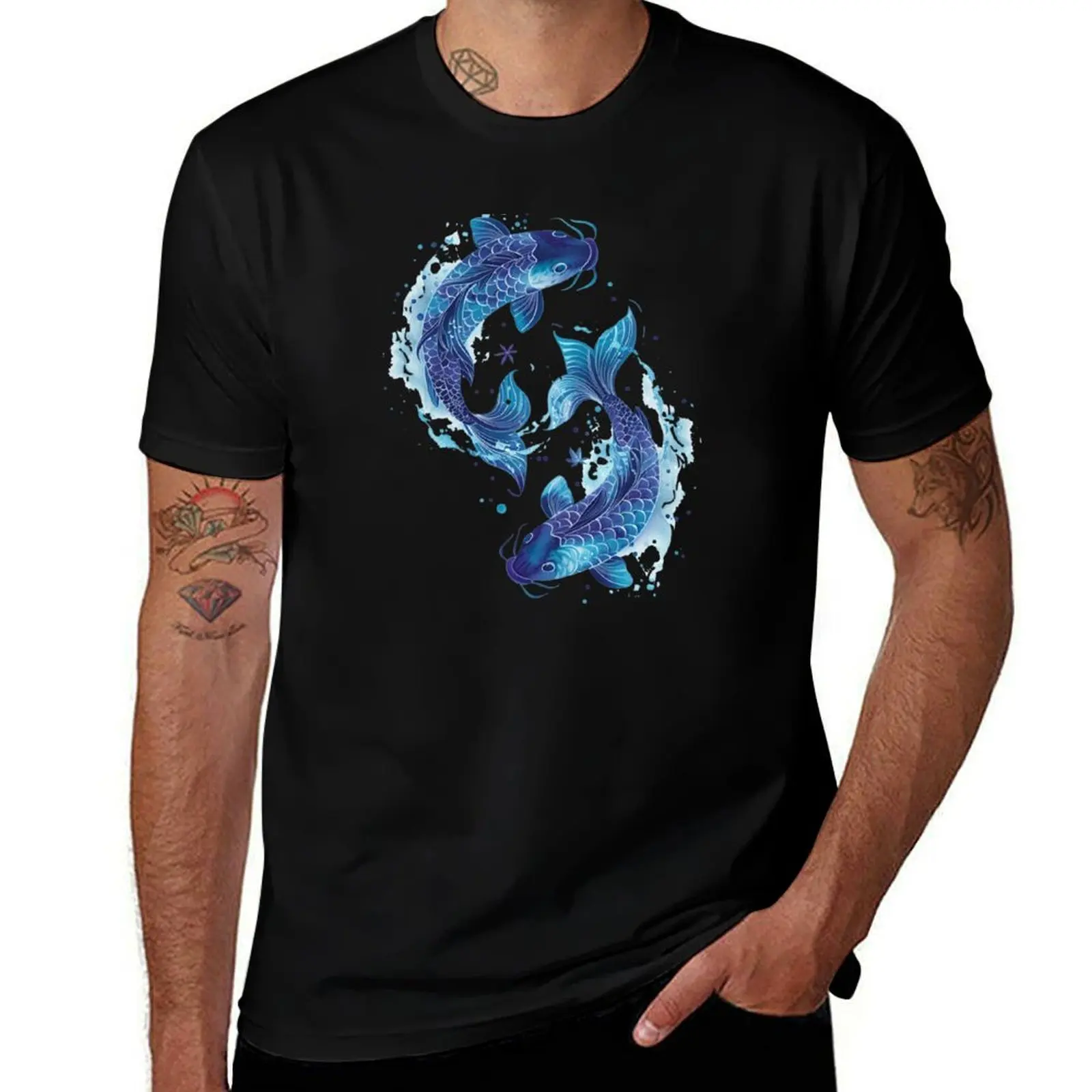 

Pisces Zodiac Sign T-Shirt oversized cotton graphic tees croswit shirt man designer shirts mens tall t shirts