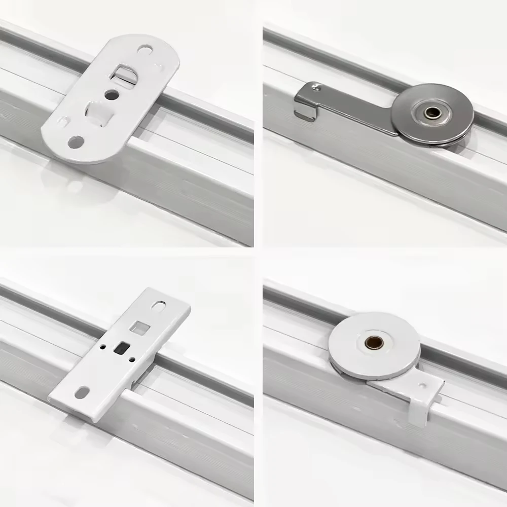 Hidden Ceiling Bracket For Smart Electric Automatic Curtain Track Top Mounting Stainless Steel Accessories Rail Brackets