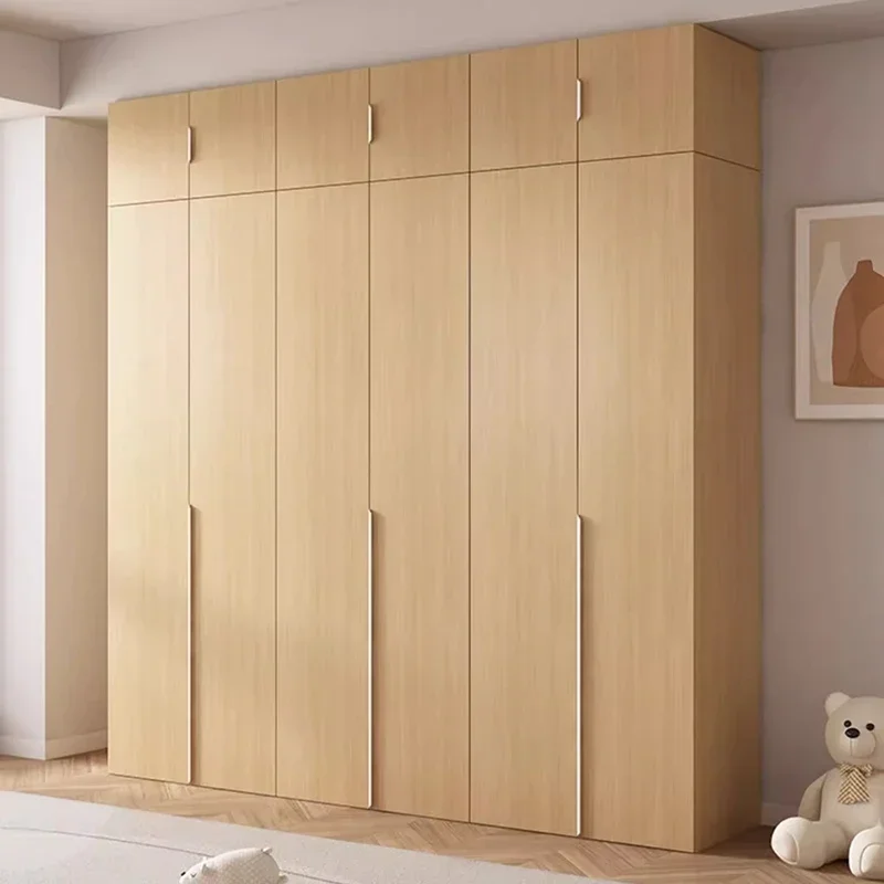 Modern Wooden Wardrobes Display Storage Nordic Organizer Wardrobes Dressers Armario De Madera Para Dormitorio Bedroom Furniture