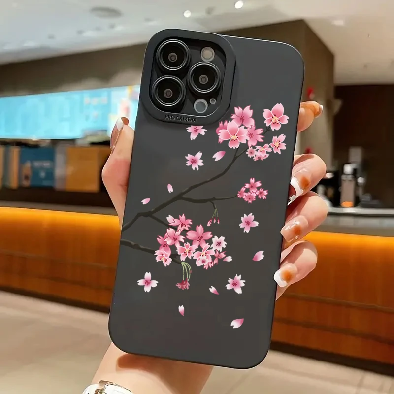 สําหรับ Redmi หมายเหตุ 14 กรณี Redmi 14C Red Cherry Blossom รูปแบบสําหรับ Xiaomi Redmi หมายเหตุ 12 13 11 Pro PLUS 12S 11S 13C ฝาครอบ