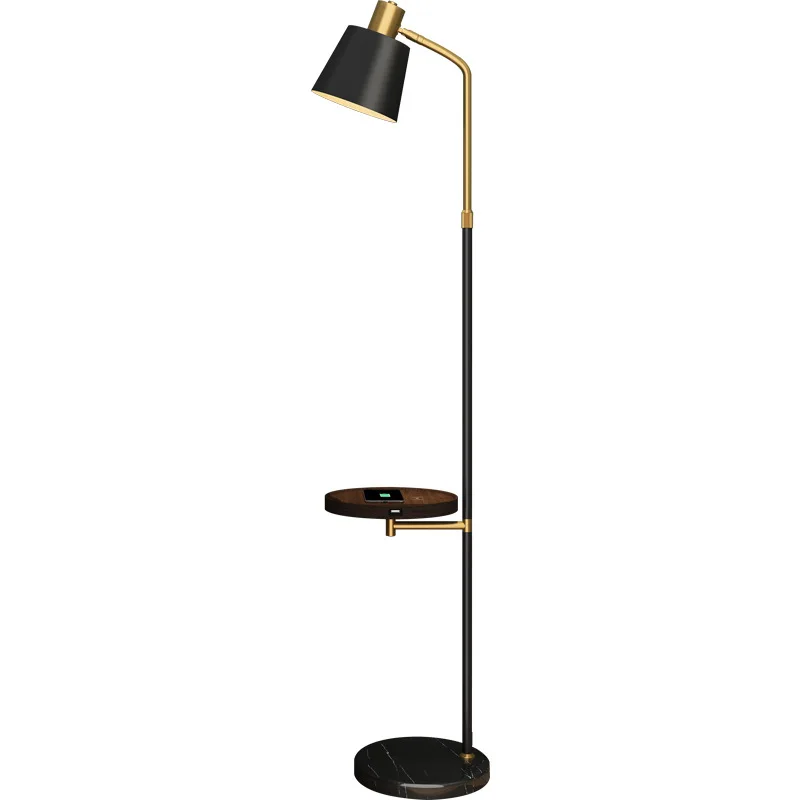 

Living room floor lamp, with shelf, sofa bedroom, art light luxury, coffee table, bedside table, wireless