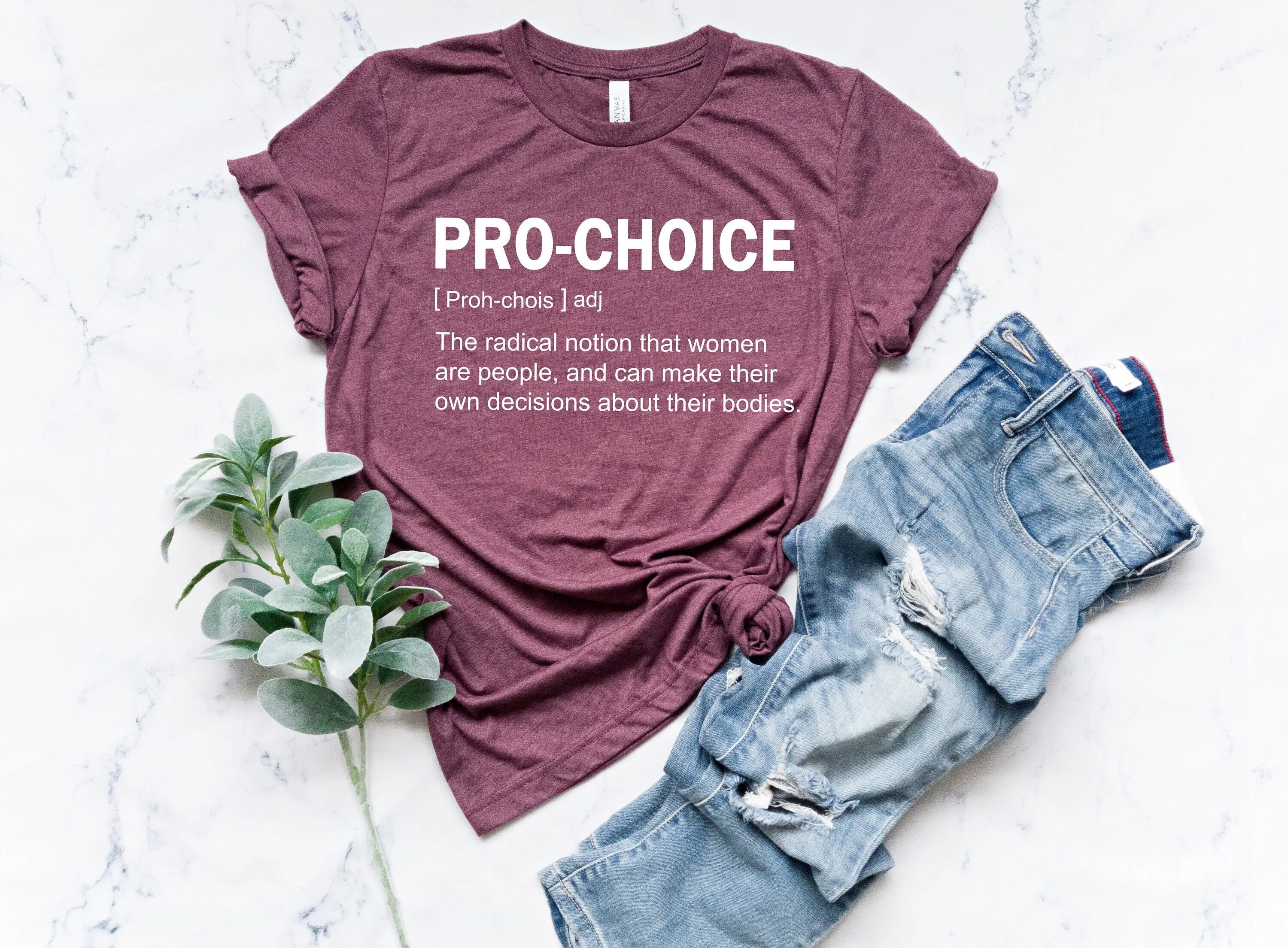 Pro Choice T Shirt Women rights My body 1973 Roe V Wade Abortion