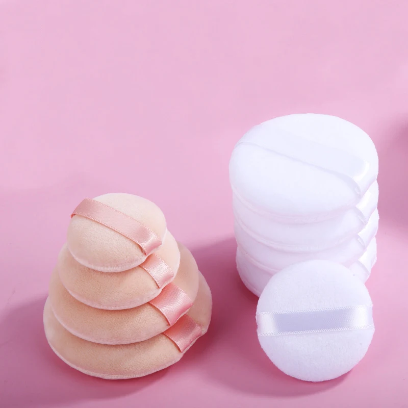 【Puff de Maquiagem Profissional em Forma Redonda, Portátil, para Base Facial, Puff Cosmético Macio, Esponja de Maquiagem, Ferramenta de Beleza Nova】