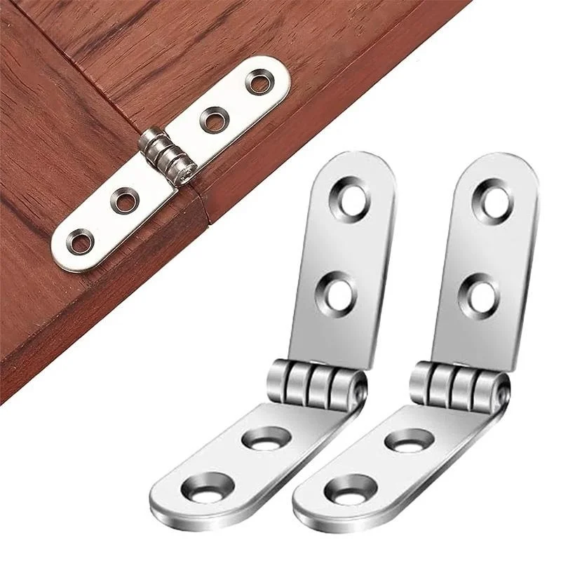 Bisagra plegable de 180 grados, bisagra de solapa plegable autoportante, bisagras de puerta de gabinete de mesa, amortiguador de esquina redondeado, herrajes para muebles