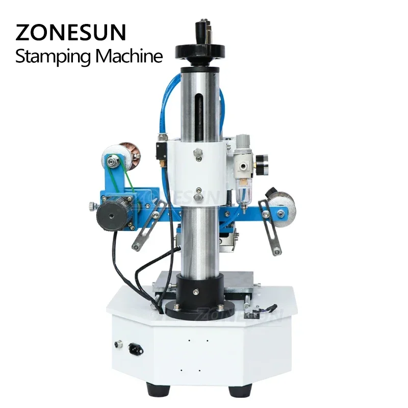 ZONESUN ZS-819H Hot Foil Stamping Machine Tipper Bronzing PVC ID Credit Card LOGO Stamping Machine Pressing Machine