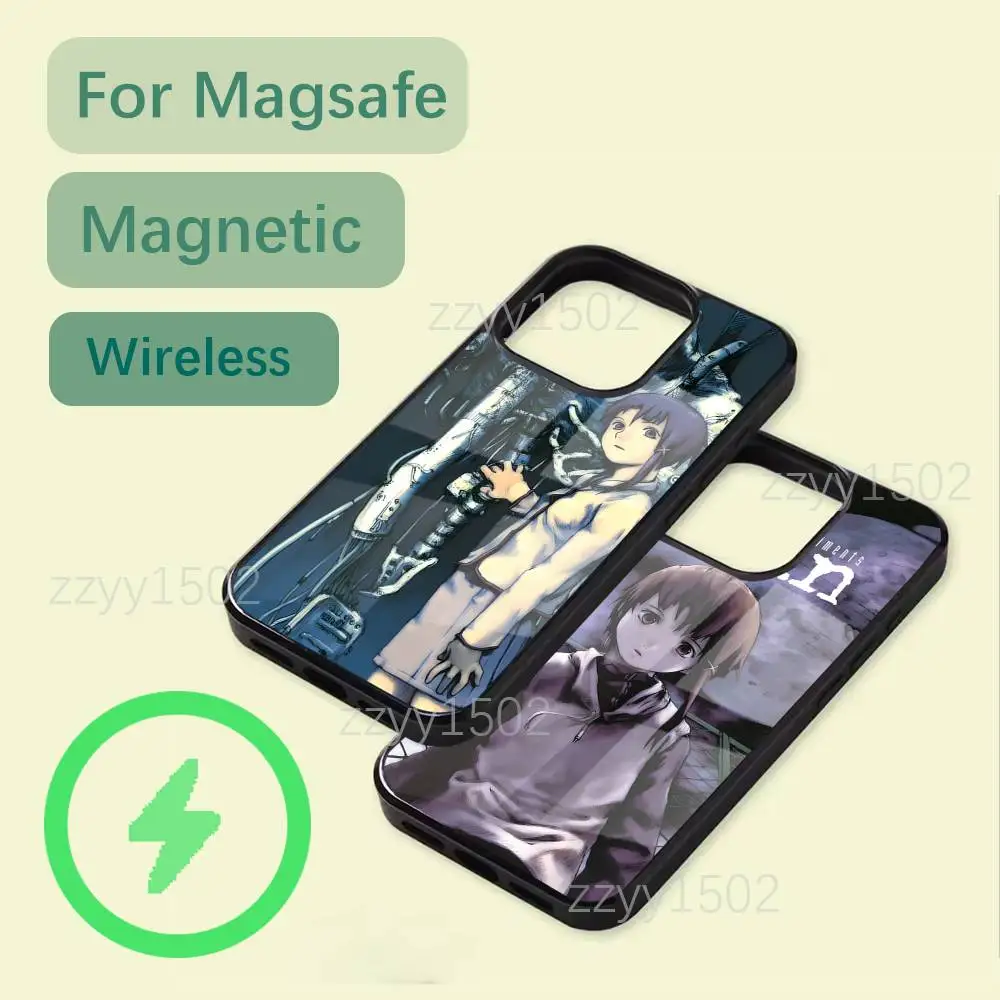 

Serial Experiments L-Lain Phone Case For iPhone 17,16,15,14,13,12,11,Pro,Max,Plus,Mini,SE4,E Magsafe Wireless Charging