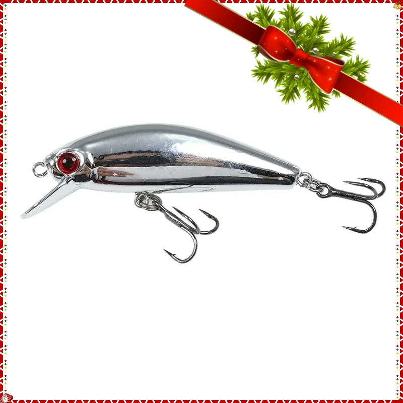 

1pcs 5.5cm/6.5g Mini Laser Hard Minnow Sinking Bait Wobbler Jerkbait Crank Fishing Lures Hook Bass Pesca Fresh Saltwater Tackle