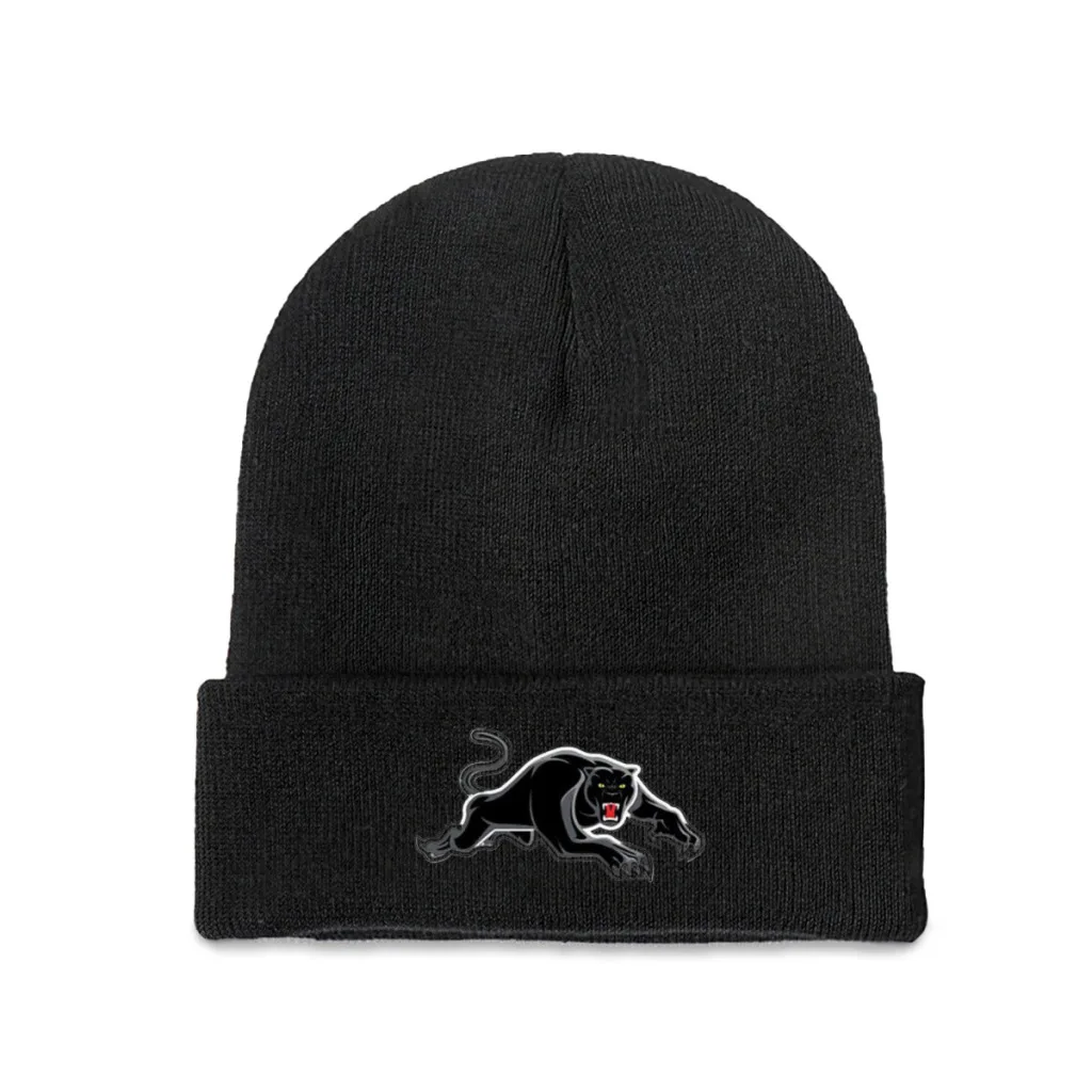 Panthers-Penrith Beanie Knitted Hat   Winter Warm Outdoor Cap For Male Women